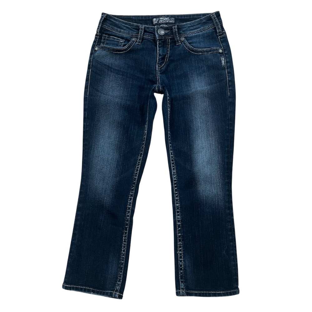 Silver Jeans Women's Aiko Kick Flare Capri Jeans Size‎ 26